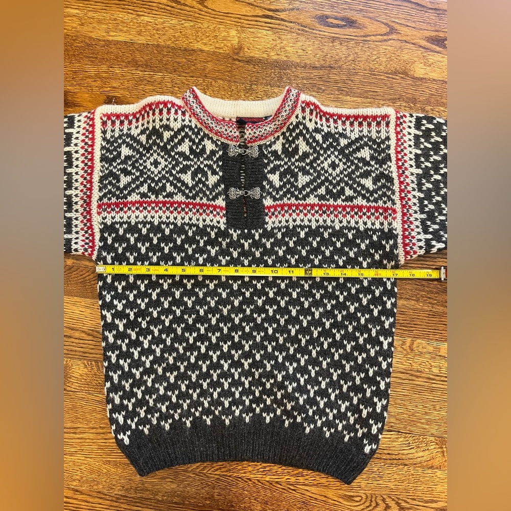 Vintage Bosselini Sport Wool Sweater Retro Alpine Knitwear Nordic Après-Ski s - Picture 6 of 10